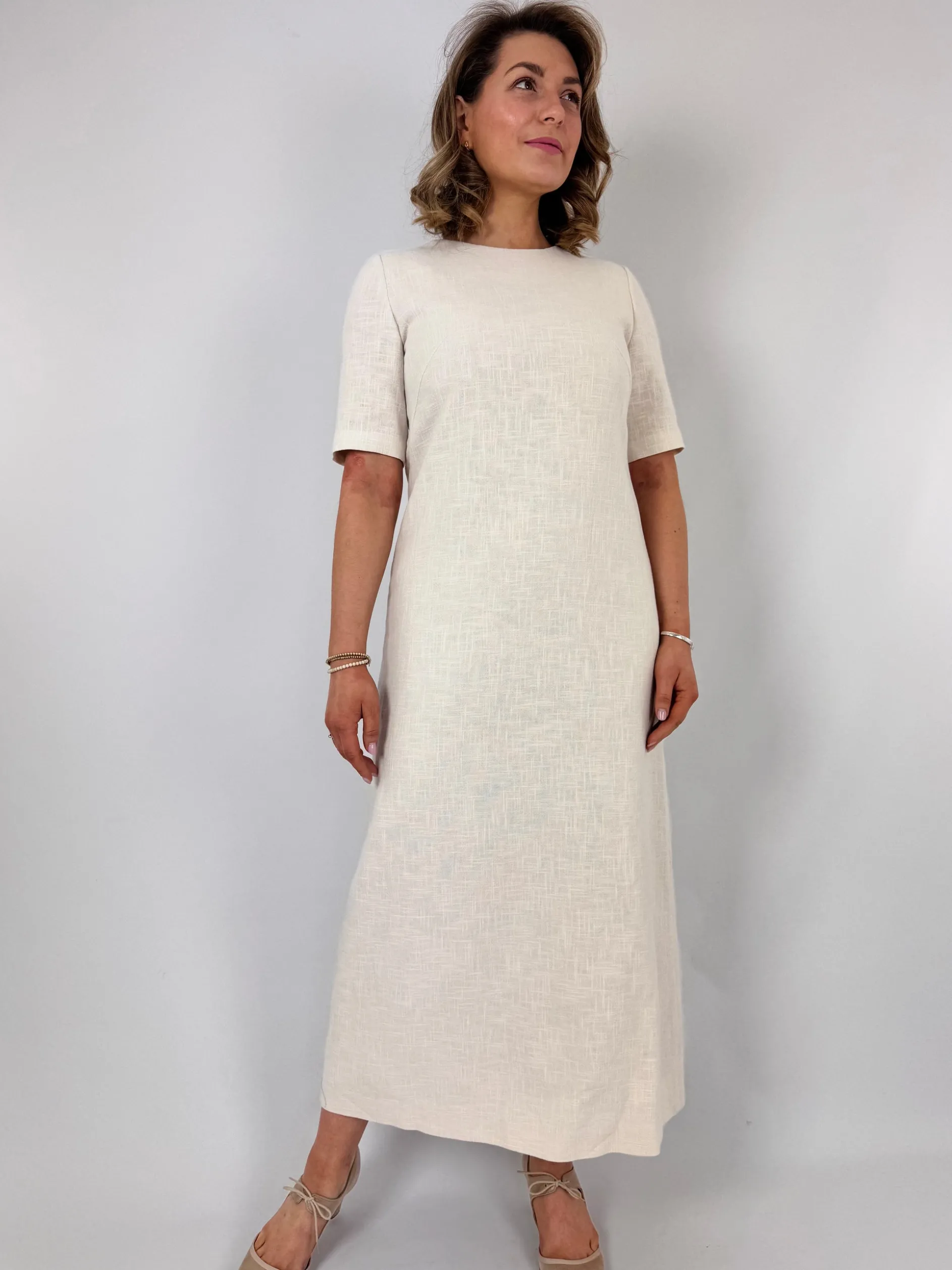 Emin & Paul Linen Dress Cream