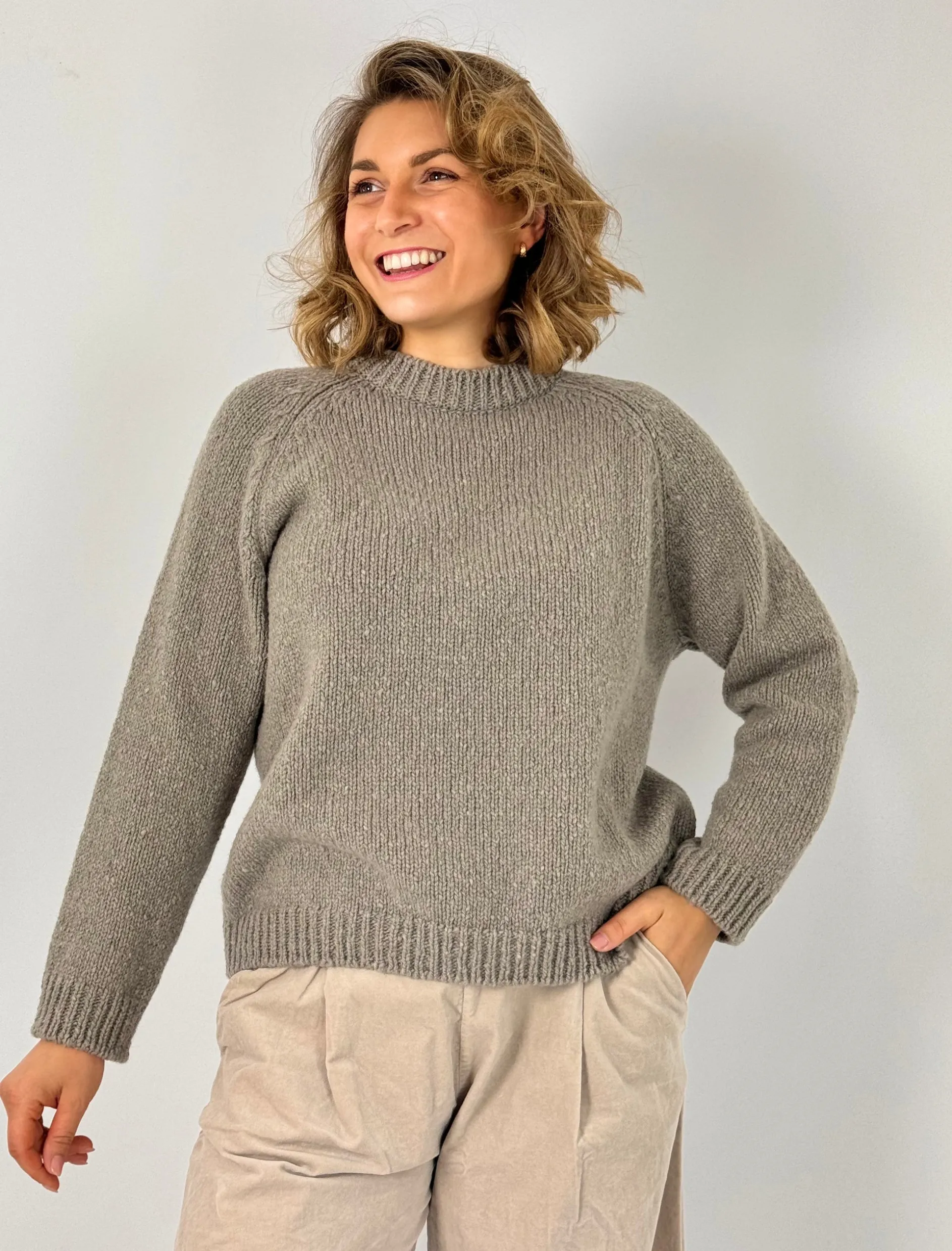 Evam Eva Raglan Jumper Mocha