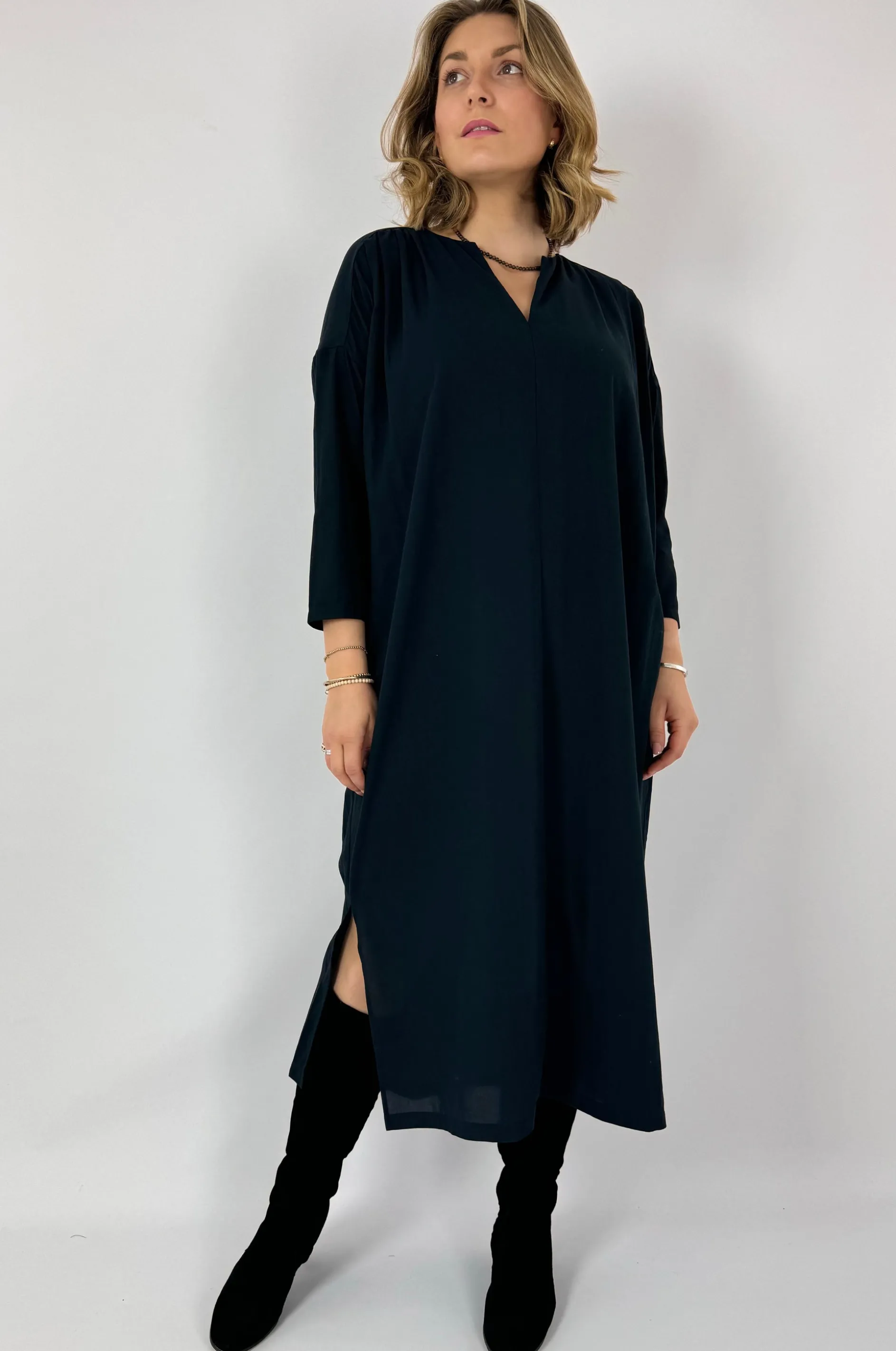 Evam Eva Tuck Dress Sumi