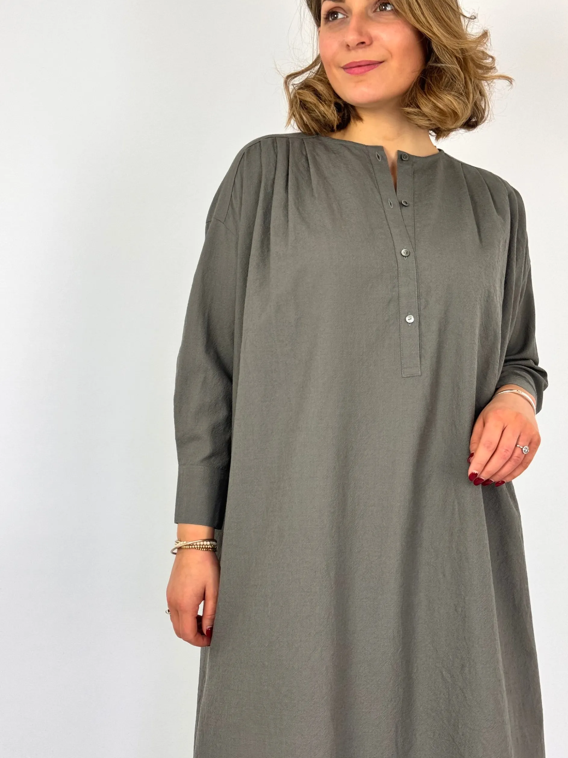 Evam Eva Wool Dress Winter Leaf