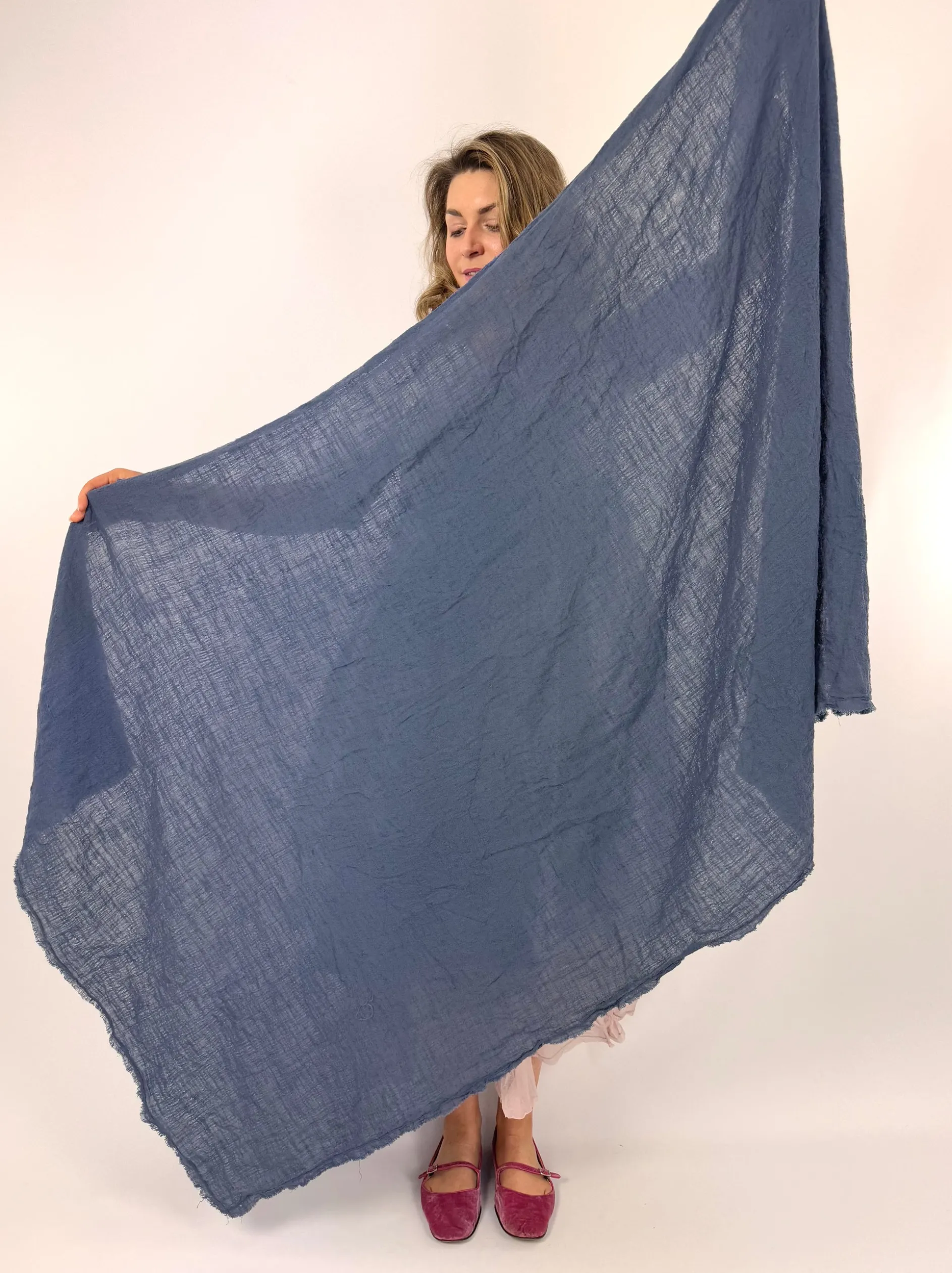 Ewa i Walla Judy Shawl Blue