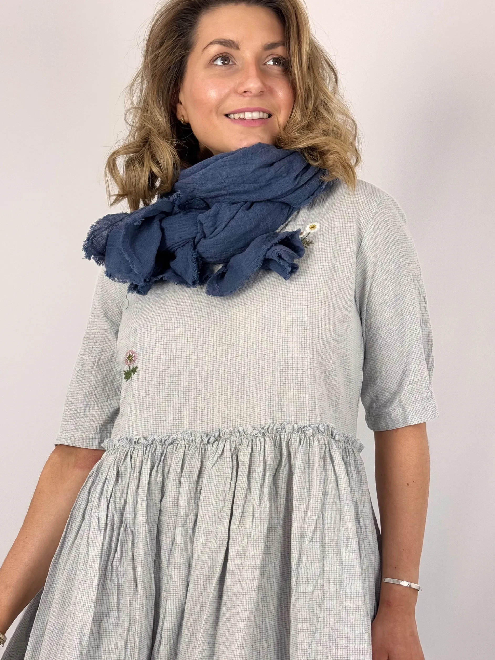 Ewa i Walla Judy Shawl Blue