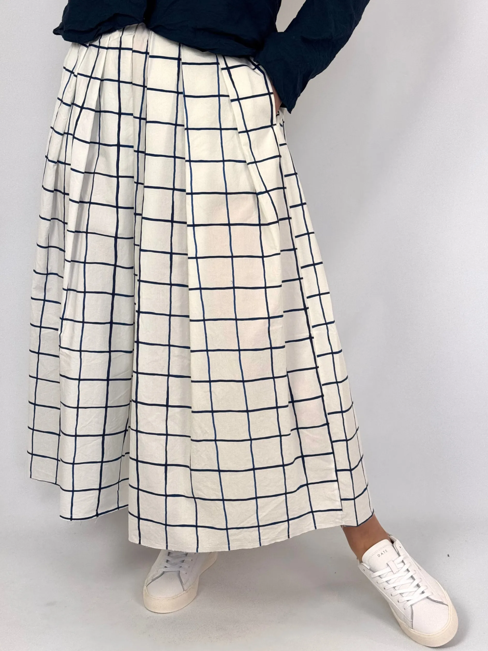 Hannoh Wessel Jolisa Skirt Blue Check