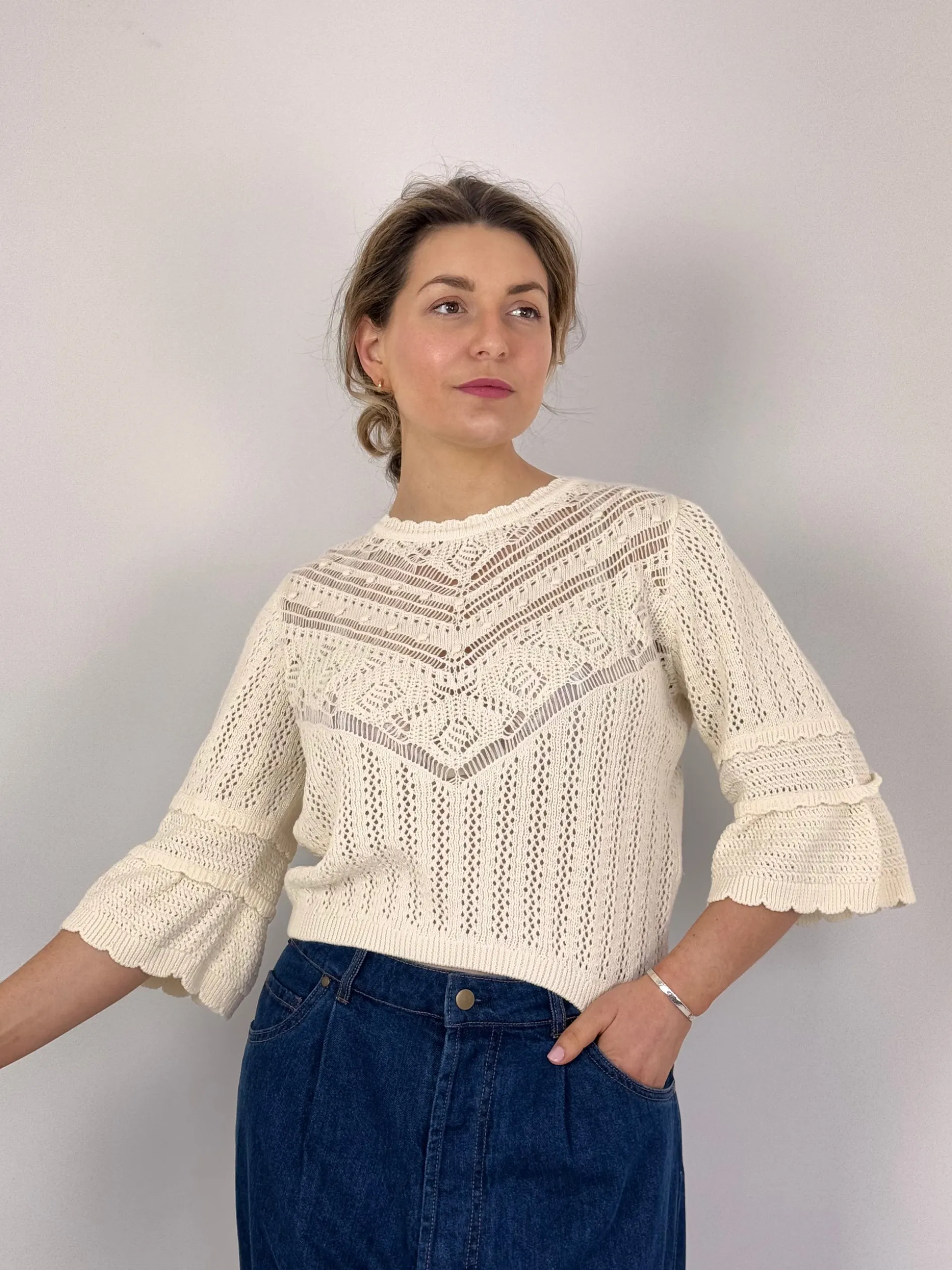 Louise Misha Croisette Jumper Cream