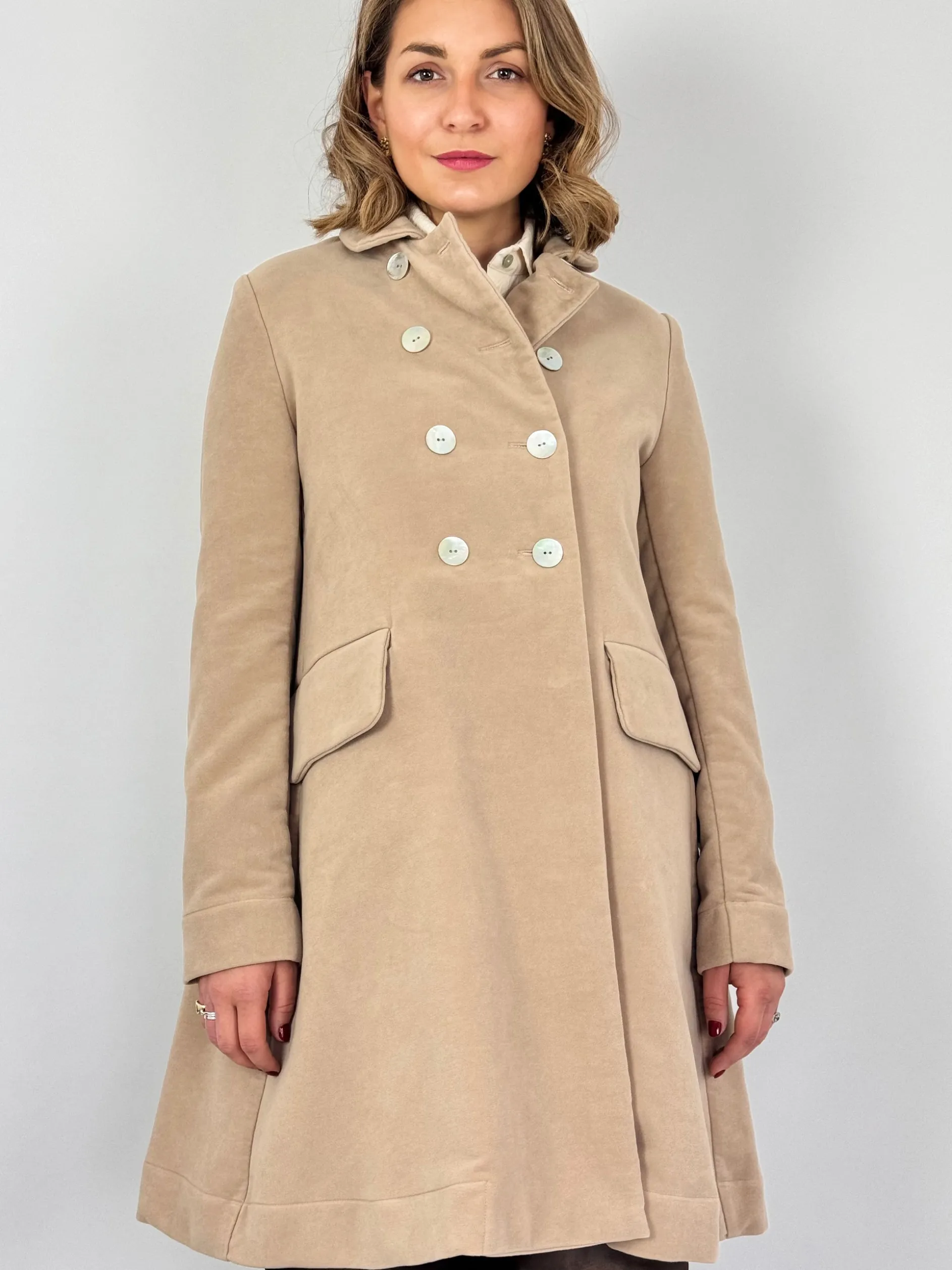 Officinae Double Breasted Coat Beige