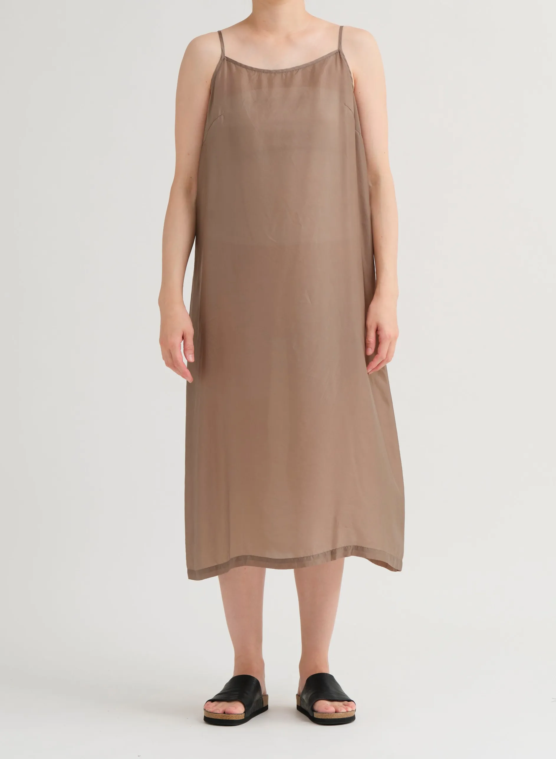 Pas De Calais 4458 Slip Dress Khaki