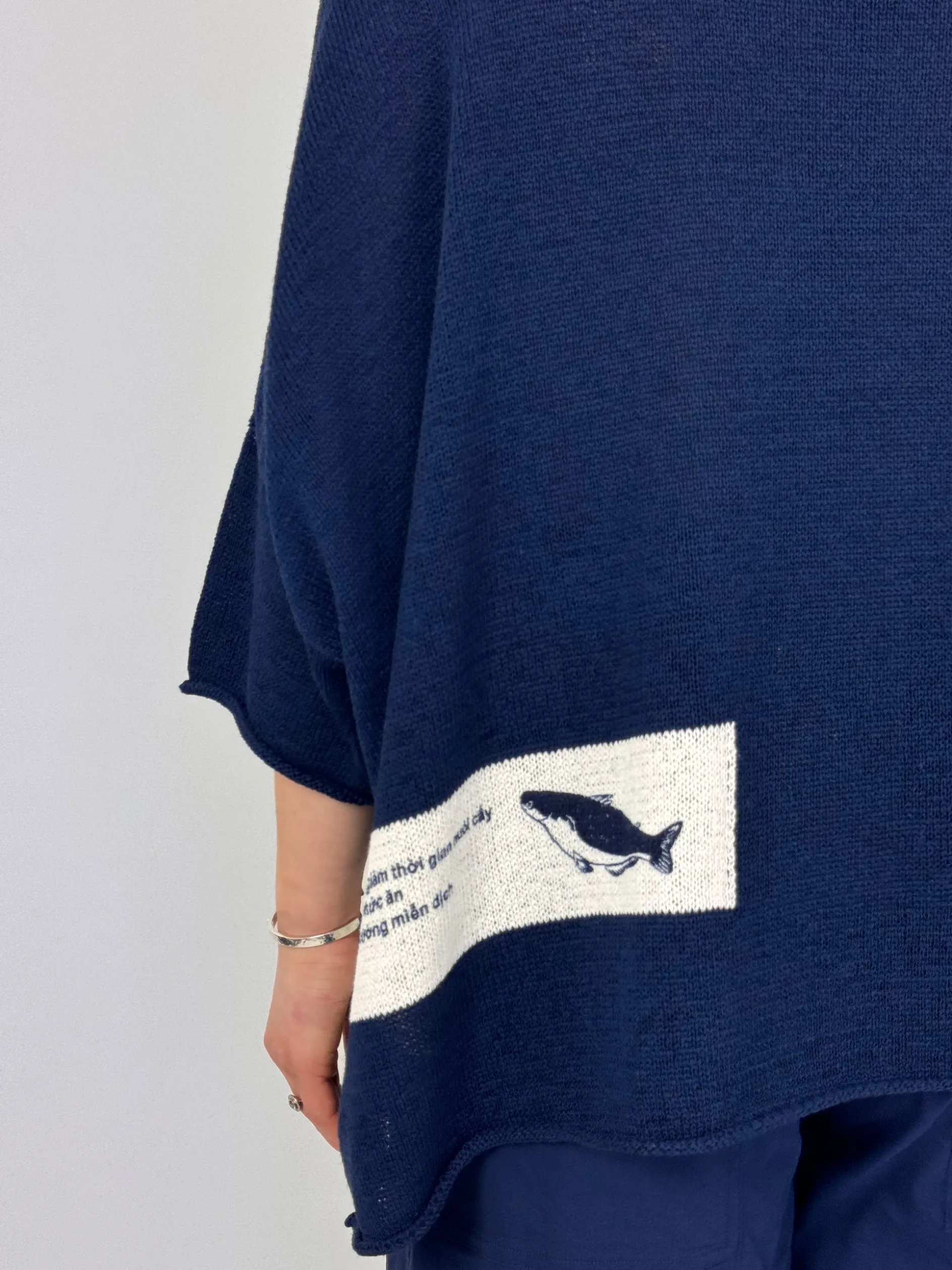 Rundholz Black Label 0713 Jumper Navy Print